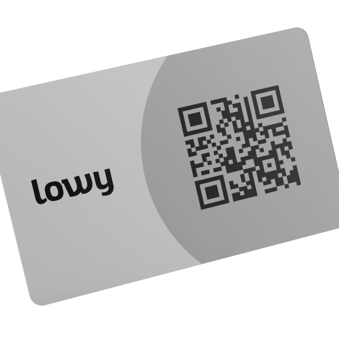 Carte de visite NFC & QR code – Silver